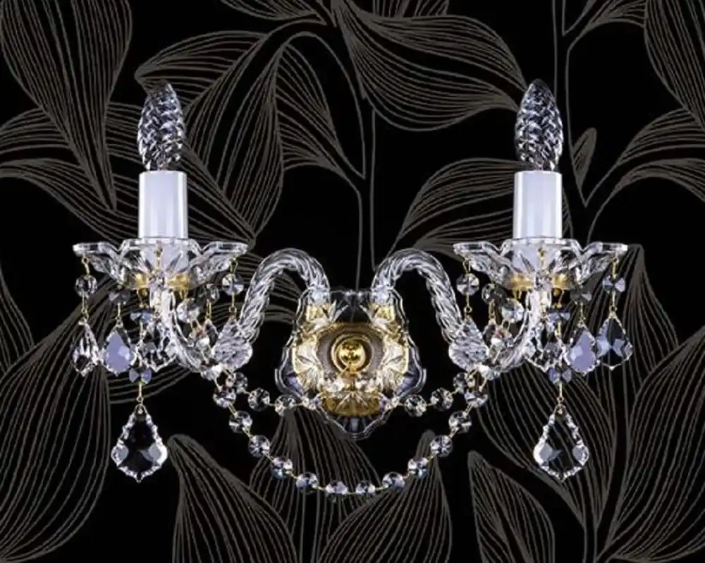 Aktuell Casa Padrino applique murale baroque de luxe double en cristal baroque or 36 cm