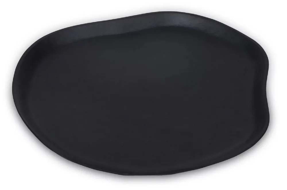 Saisonangebot Casa Padrino plateau de luxe en aluminium noir mat 40 cm - Accessoires déco