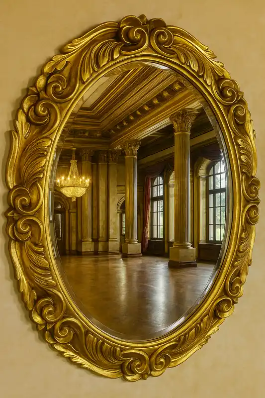 Rabatt Casa Padrino miroir baroque or H. 90 cm - Meubles de style baroque