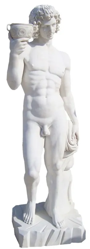 Garantierte Lieferung Casa Padrino Sculpture en Marbre de Style Antique Homme Blanc H. 180 cm