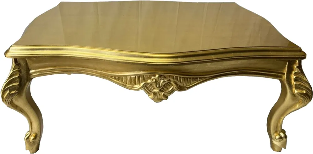 Casa Padrino table basse baroque de luxe or 120 cm - Meubles de salon de style baroque Neu