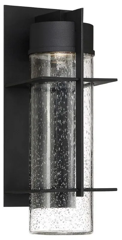 Schneller Versand Casa Padrino applique murale d'extérieur LED de luxe noir H. 41 cm - éclairage extérieur de luxe