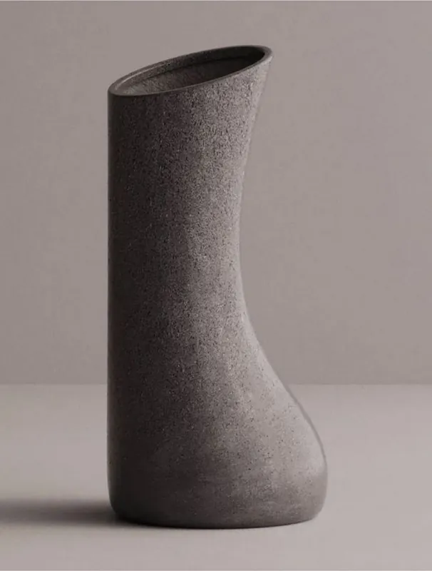 Casa Padrino pot de fleurs décoratif de luxe anthracite H. 100 cm - Pot de plante en béton Neue Ware