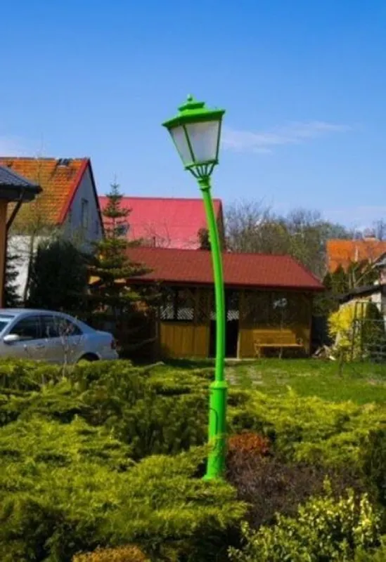 Casa Padrino lanterne de jardin Art Nouveau vert H. 353,5 cm - éclairage extérieur Preis Gesenkt