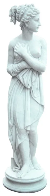Casa Padrino sculpture décorative de jardin en marbre Art Nouveau femme blanc H. 160 cm - Figurine décorative de jardin Bestpreis