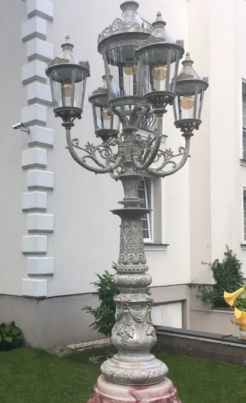 Sofort Bestellen Casa Padrino lanterne de rue / lanterne de jardin baroque gris antique H. 339 cm