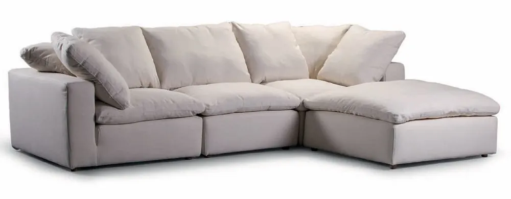Casa Padrino canapé d'angle de luxe gris 280 x 200 cm - Canapé de salon modulable Ausverkauf