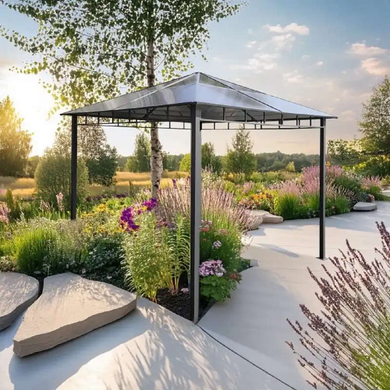 Casa Padrino pavillon de luxe gris 300 x H. 260 cm - Meubles de jardin et terrasse Abverkauf