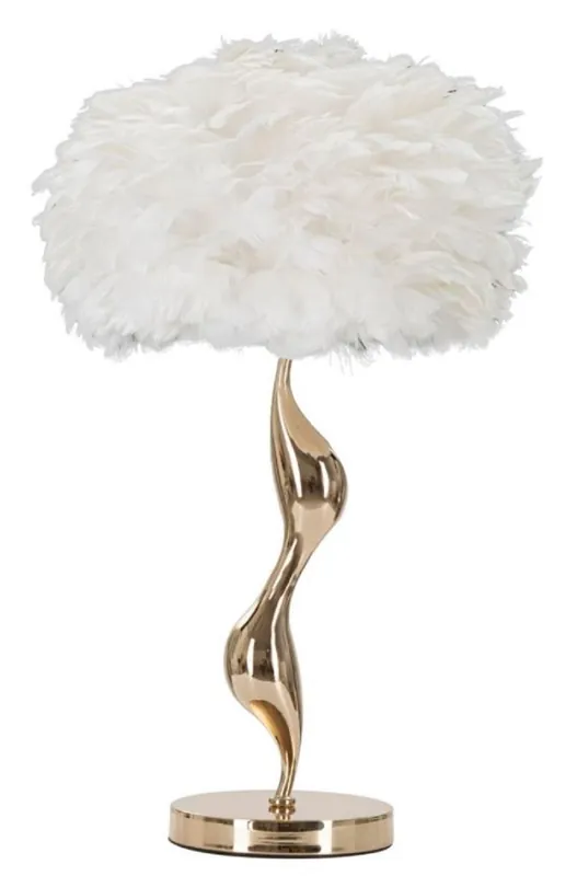 Casa Padrino lampe de table de luxe or / blanc Ø 40 x H. 63 cm Preiswert
