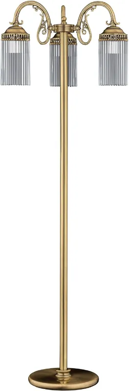 Super-Preis Casa Padrino lampadaire baroque de luxe laiton avec patine H. 166 cm - Lampadaires de style baroque