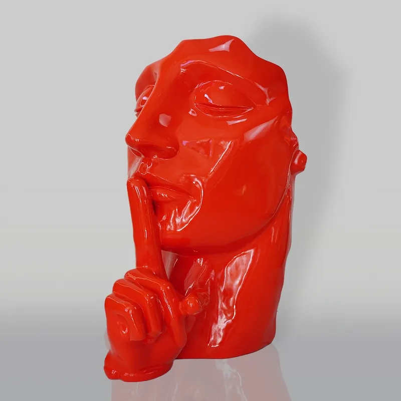 Casa Padrino sculpture décorative XXL rouge H. 140 cm - Décoration de salon et jardin Neu