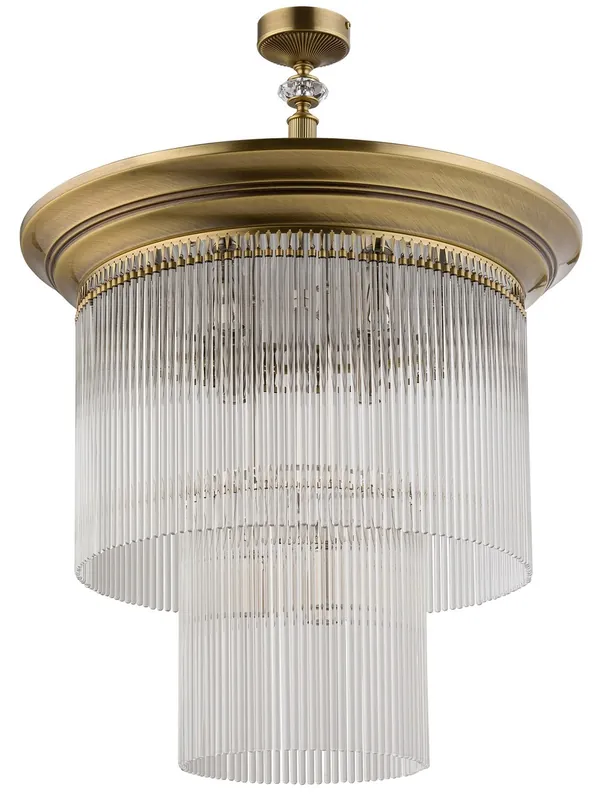 Zertifiziert Casa Padrino lampe de couverture en cristal baroque de luxe laiton avec patine Ø 60 x H. 82 cm