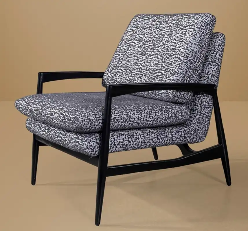 Online Kaufen Casa Padrino fauteuil de salon & fauteuil d'hôtel de luxe blanc / noir - Intérieur de salon et d'hôtel
