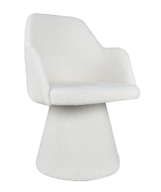 Casa Padrino chaise de salle à manger luxe avec accoudoirs blanc H. 85 cm - Meubles de salle à manger Abverkauf