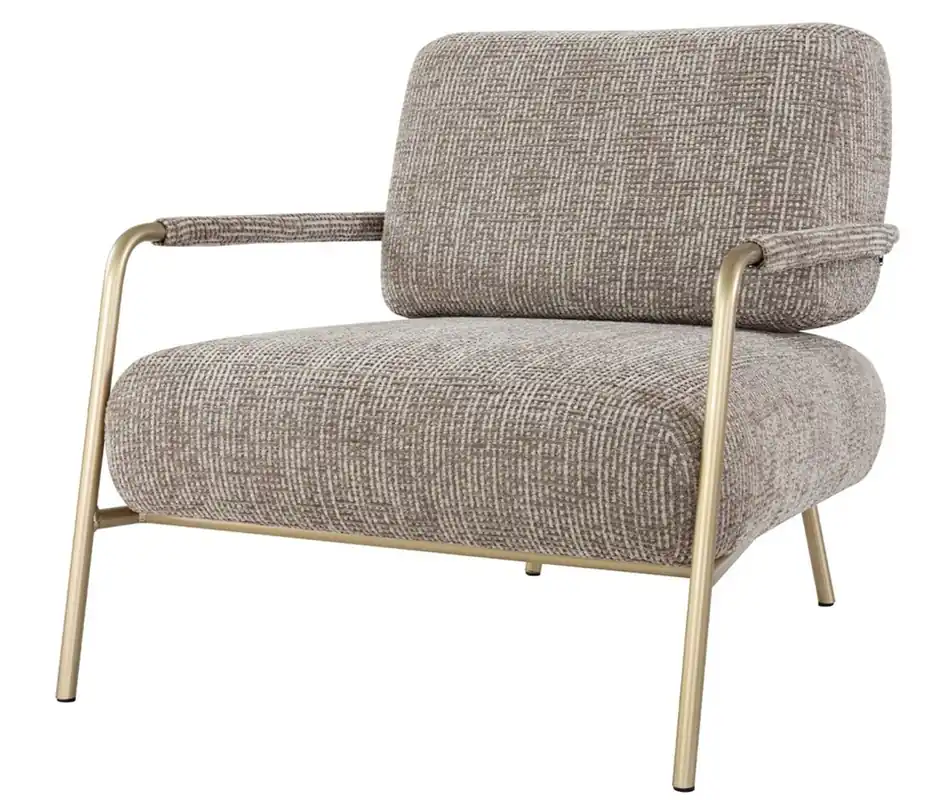 Preisknaller Casa Padrino fauteuil de salon & hôtel de luxe marron / laiton antique - Meubles de luxe