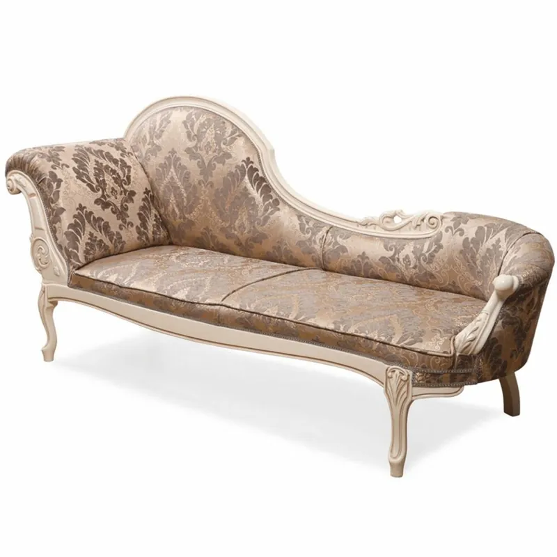 Günstig Casa Padrino chaise longue baroque de luxe marron / crème - Meubles baroques