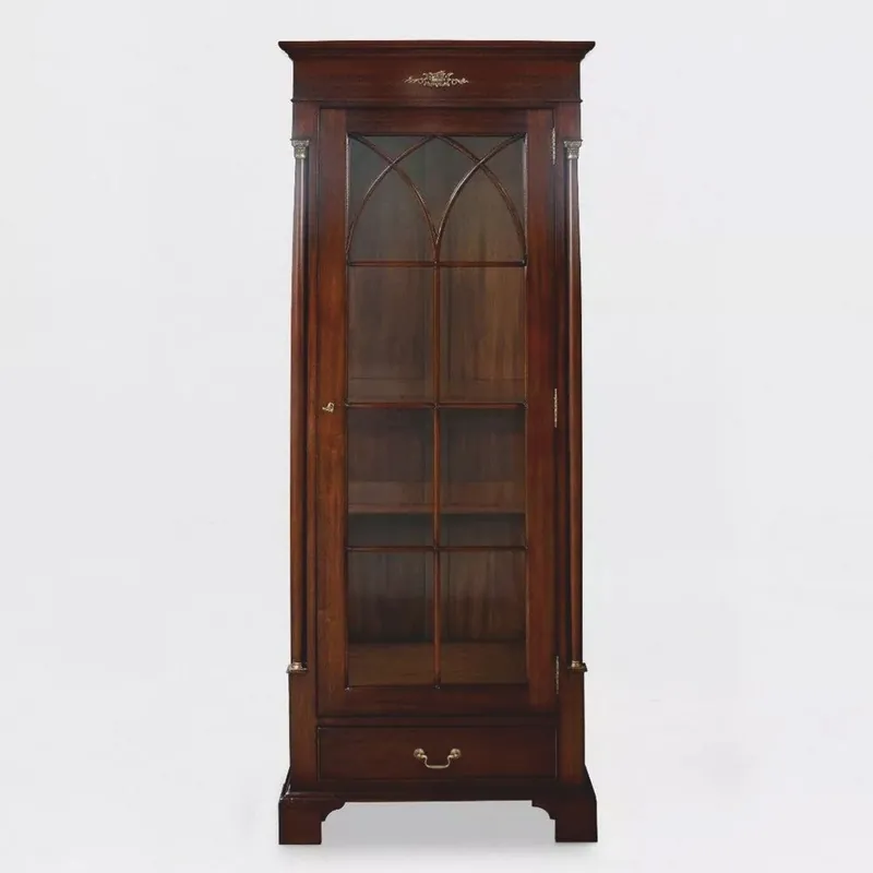 Casa Padrino vitrine baroque de luxe marron foncé H. 189 cm - Meubles baroques Wochenendangebot