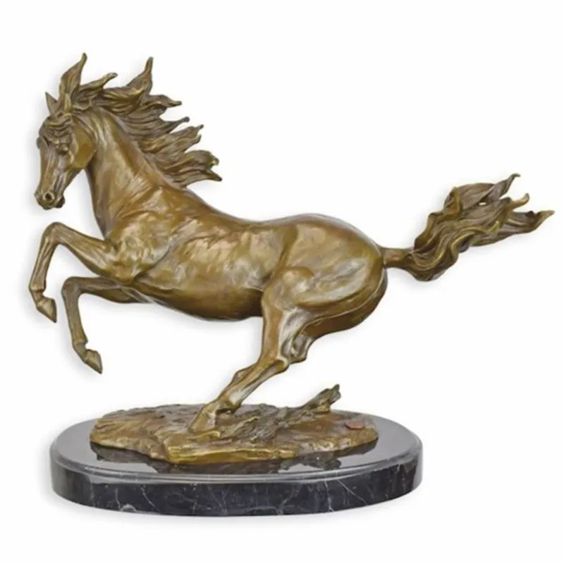 Casa Padrino sculpture décorative en bronze de luxe cheval bronze / noir 38,5 cm Nur Für Kurze Zeit