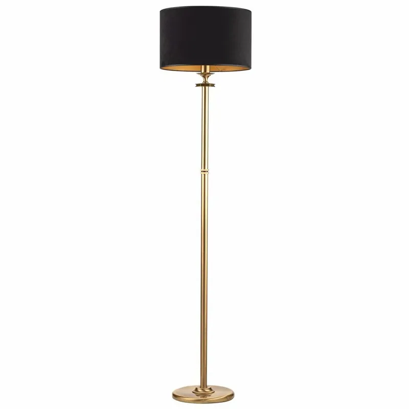 Top-Seller Casa Padrino lampadaire baroque de luxe laiton avec patine / noir H. 172 cm - Lampadaires de style baroque