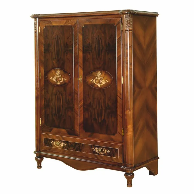 Top-Preis Casa Padrino armoire bar baroque de luxe marron / marron foncé H. 160 cm - Meubles bar de style baroque