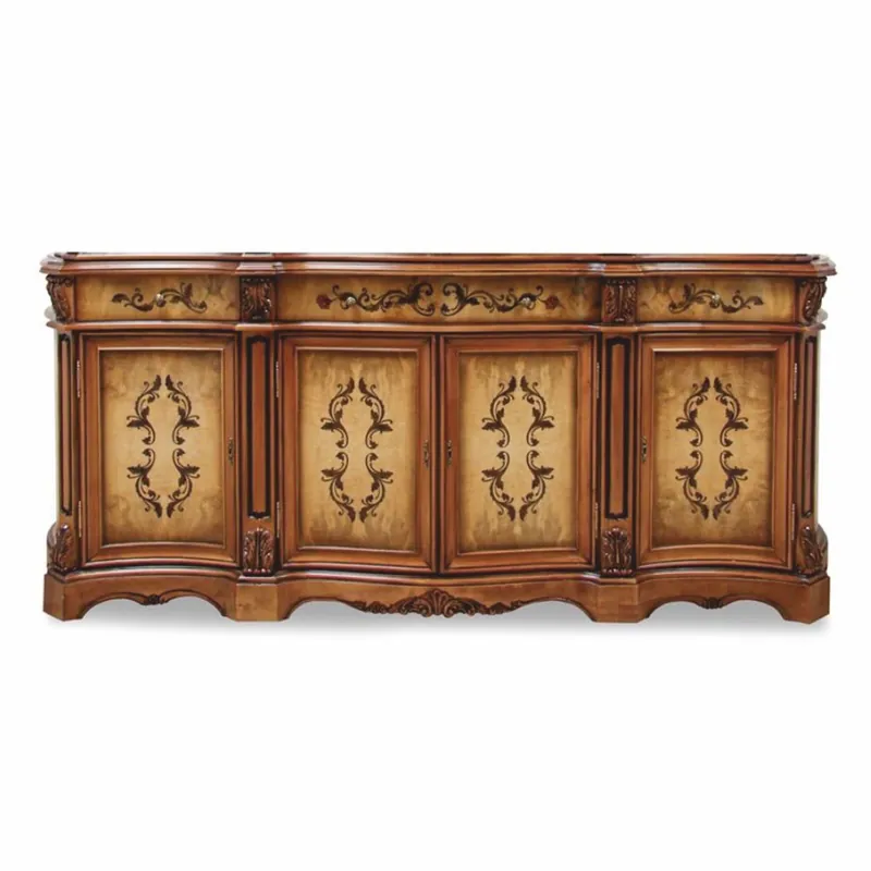Casa Padrino buffet baroque de luxe marron / naturel 233 cm - Meubles baroques Schneller Versand