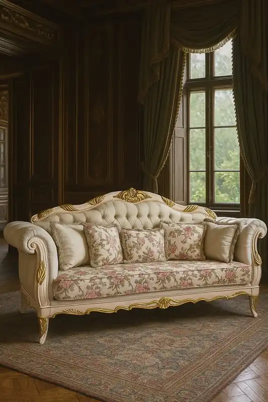 Wochenendangebot Casa Padrino canapé de salon baroque de luxe blanc / or 240 cm - Meubles baroques