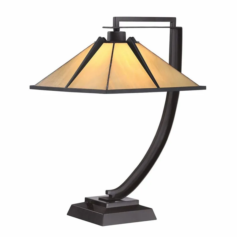 Casa Padrino lampe de table de luxe Tiffany crème / bronze H. 54,8 cm - Luminaires Tiffany Rabatt