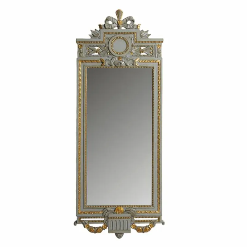 Mega-Angebot Casa Padrino miroir baroque de luxe gris / or H. 130 cm - Fabriqué en Italie