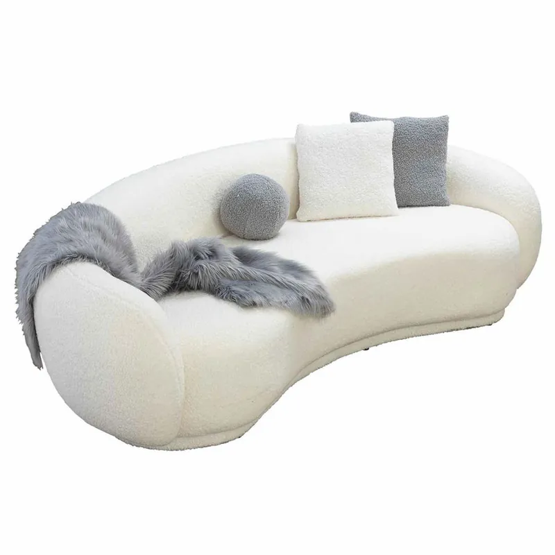 Wochenendangebot Casa Padrino canapé de luxe blanc 230 cm - Meubles de salon et d'hôtel