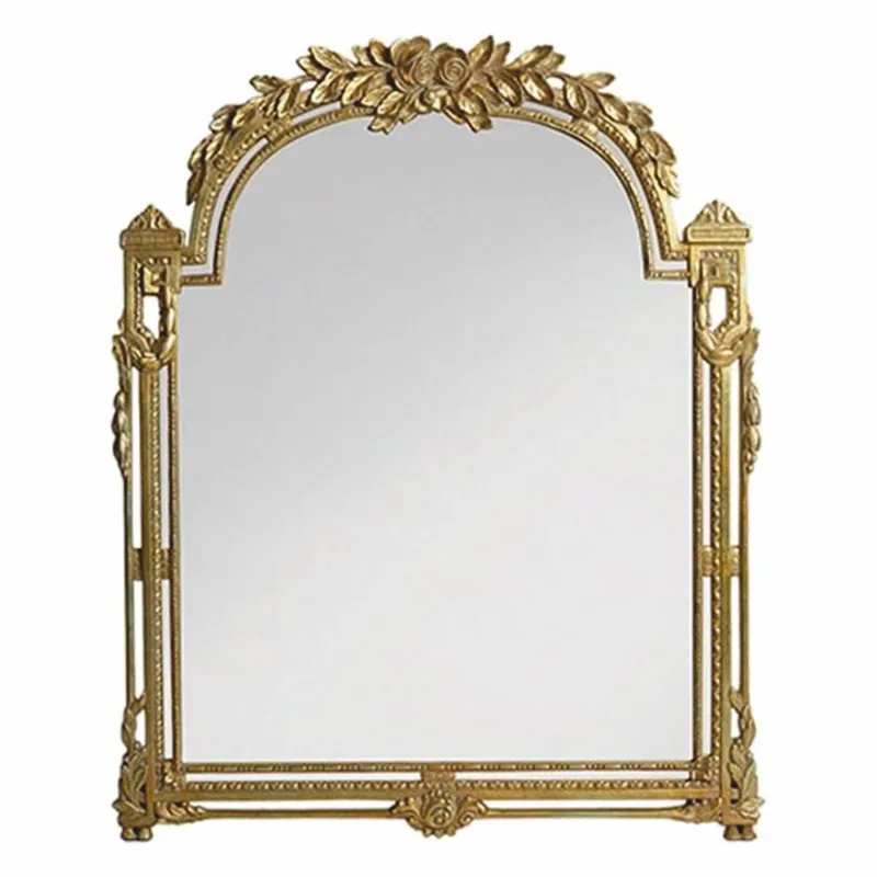 Casa Padrino miroir baroque de luxe en bois massif or antique H. 106 cm - Fabriqué en Italie Top-Seller