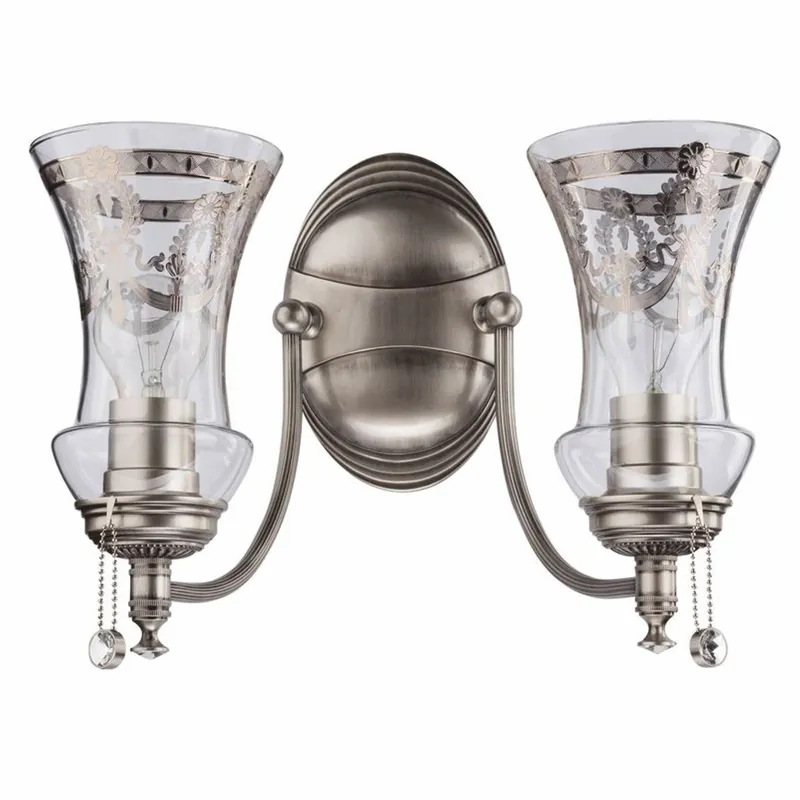 Top-Preis Casa Padrino applique murale double baroque de luxe argent 36 x 23 x H. 30 cm