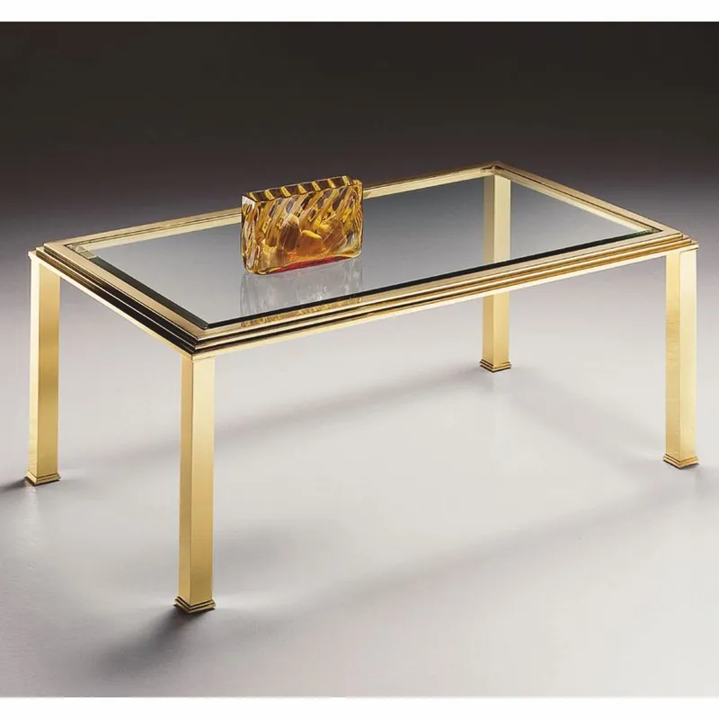 Casa Padrino table basse de luxe en laiton 120 x 70 x H. 49 cm - Fabriquée en Italie Günstig