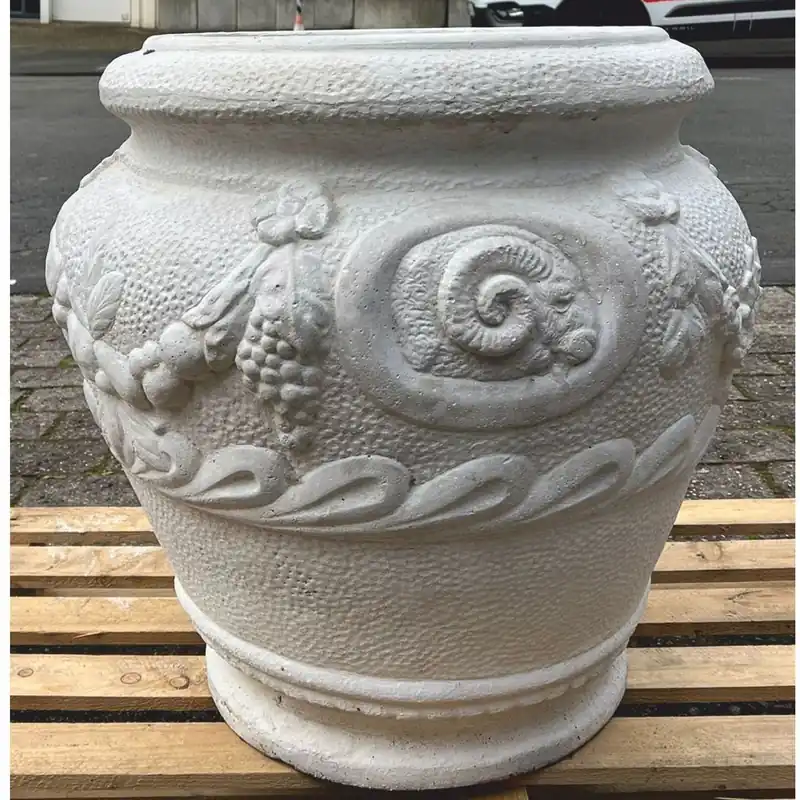 Casa Padrino pot de fleurs décoratif de jardin baroque gris H. 66 cm Knallerangebot