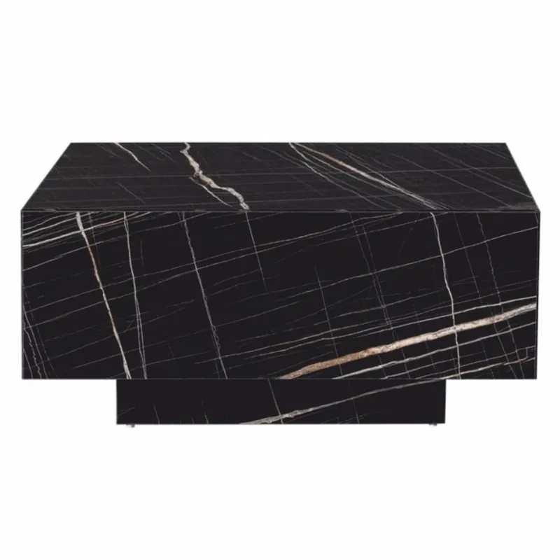 Sonderangebot Casa Padrino table basse de luxe aspect marbre noir 104 cm - Meubles de salon