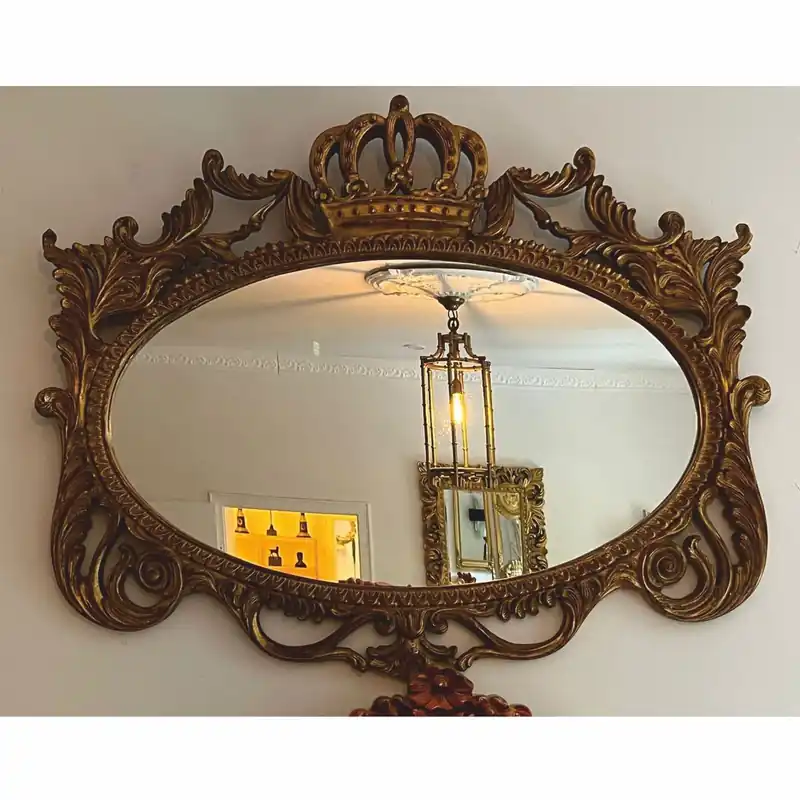 Nur Für Kurze Zeit Pompöös de Casa Padrino miroir baroque or antique 123 cm - Harald Glööckler intérieur baroque