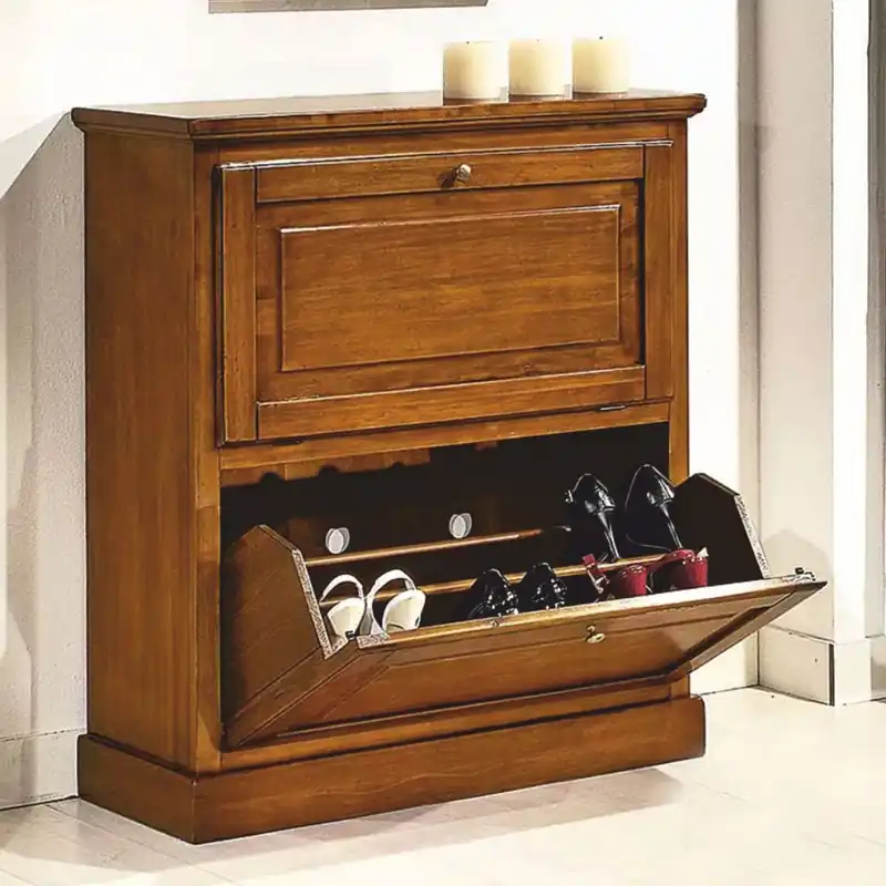 Casa Padrino armoire à chaussures baroque de luxe marron H. 93 cm - Fabriqué en Italie Schneller Versand