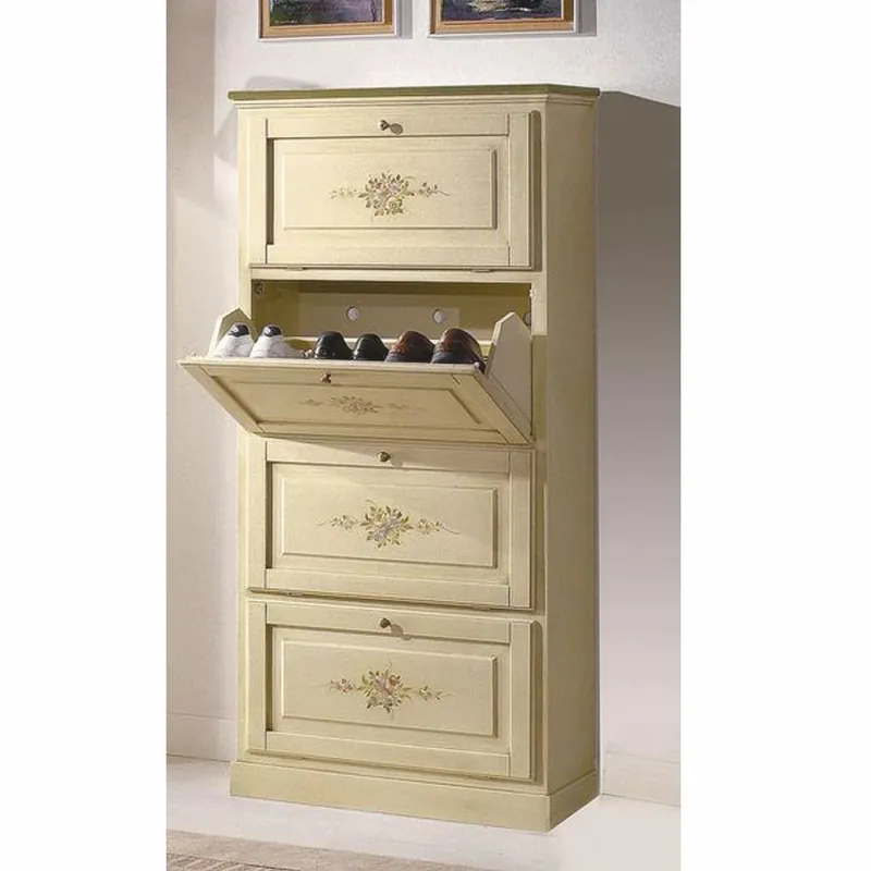 Meistverkauft Casa Padrino armoire à chaussures baroque de luxe crème H. 170 cm - Fabriqué en Italie