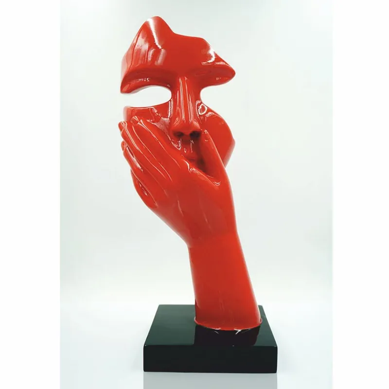 Letzte Chance Casa Padrino sculpture décorative rouge / noir H. 50 cm - Figurines décoratives