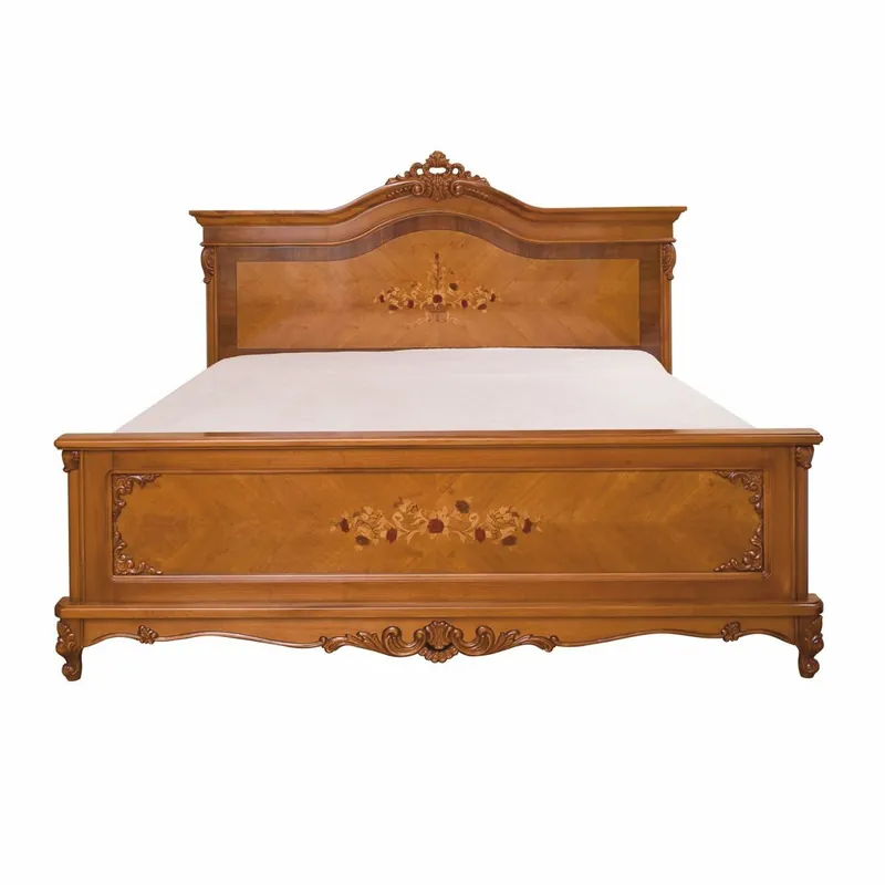 Neu Casa Padrino lit double baroque de luxe marron - Magnifique mobilier de chambre de style baroque