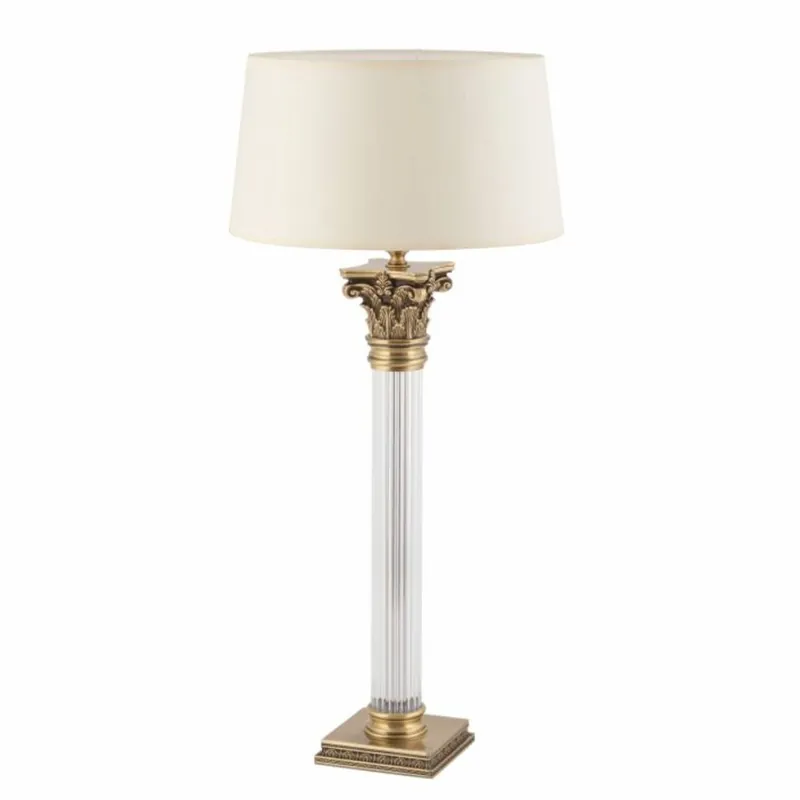 Angebot Casa Padrino lampe de table baroque de luxe laiton avec patine / crème H. 70 cm