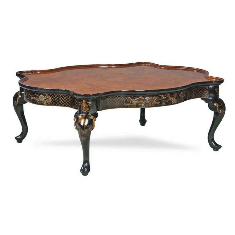 Casa Padrino table basse baroque de luxe marron / noir / or - Meubles baroque de style chinois Sichere Zahlung