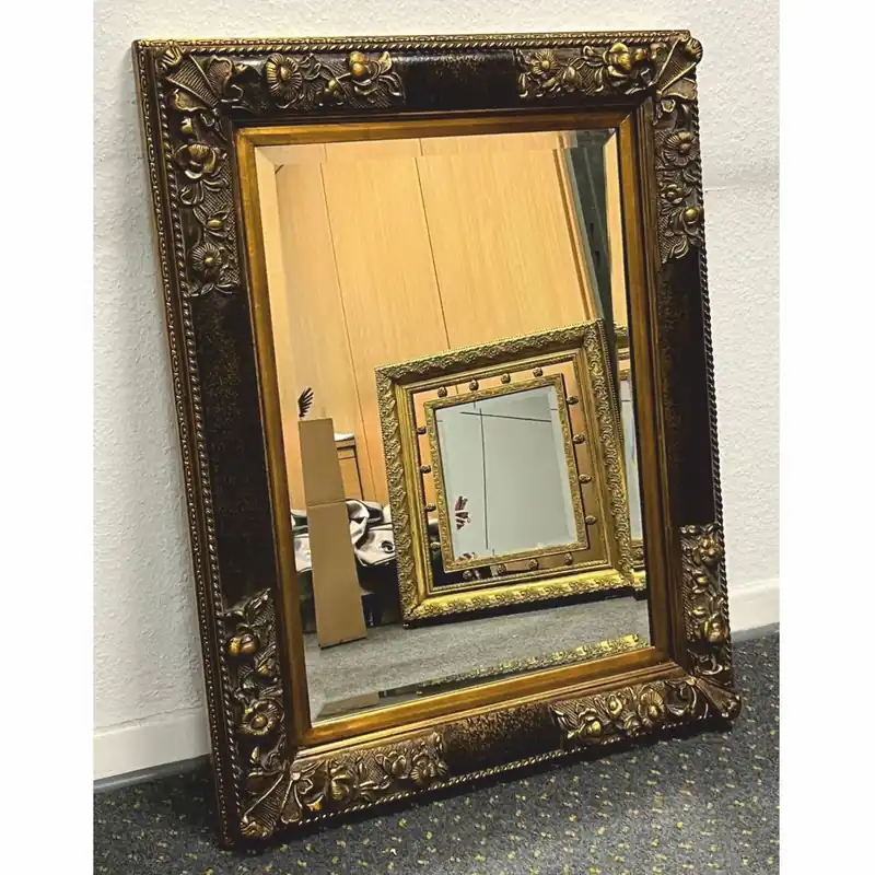 Casa Padrino miroir baroque noir / or antique H. 94 cm - Meubles de style baroque Super-Preis
