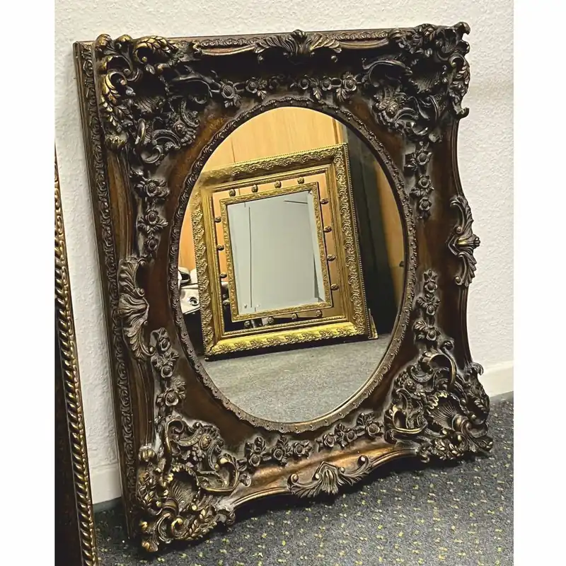 Schnäppchen Casa Padrino miroir baroque or antique / gris H. 88 cm - Meubles de style baroque