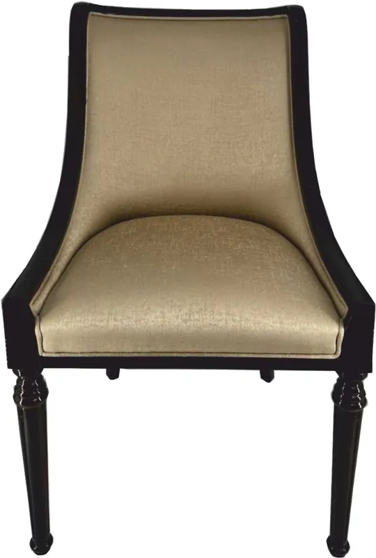 Casa Padrino chaise de salle à manger baroque de luxe or / noir H. 110 cm - Meubles baroques Preiswert