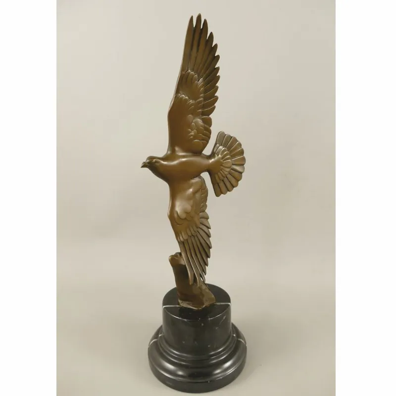 Casa Padrino sculpture décorative de luxe en bronze colombe bronze / noir H. 39 cm Sale