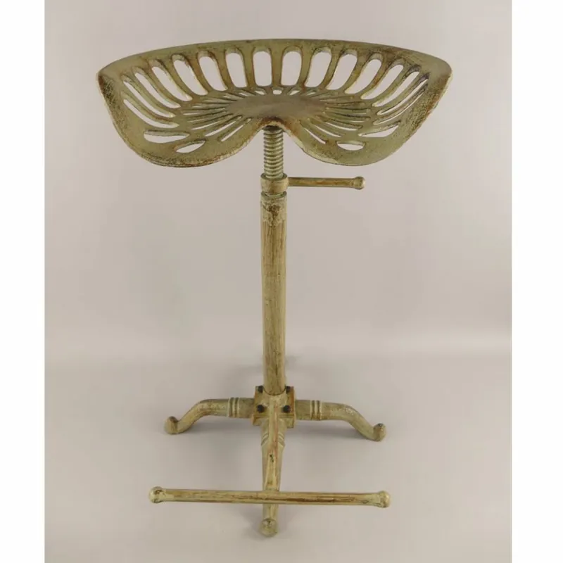 Kracherpreis Casa Padrino tabouret de bar en fonte de style industriel vert rustique H. 75 cm