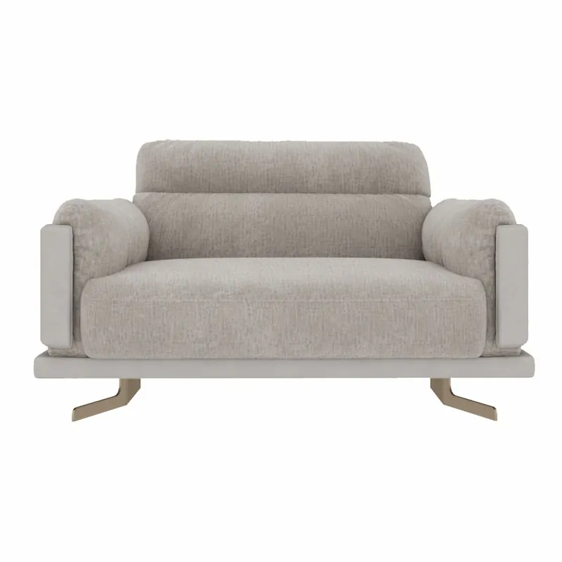 Casa Padrino fauteuil de luxe gris / laiton 130 x 103 x H. 80 cm - Meubles de luxe Neue Kollektion