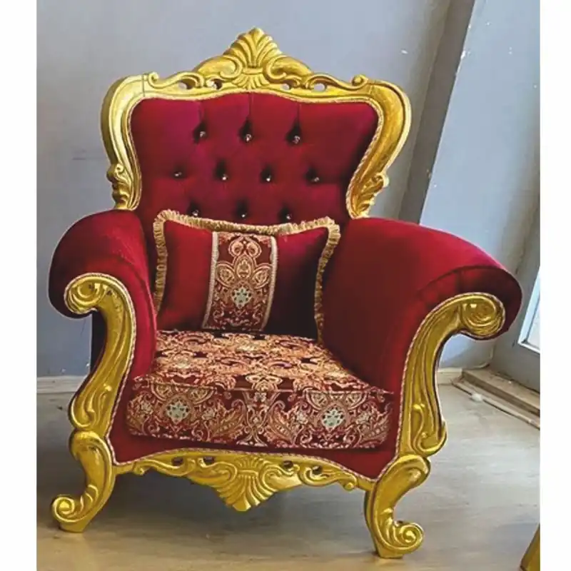 Casa Padrino fauteuil baroque de luxe avec strass bordeaux rouge / or - Meubles de style baroque de luxe Saisonangebot