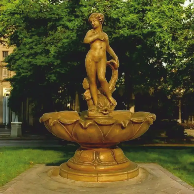 Casa Padrino fontaine baroque beige antique Ø 145 x H. 210 cm - Magnifique fontaine de jardin Must-Have