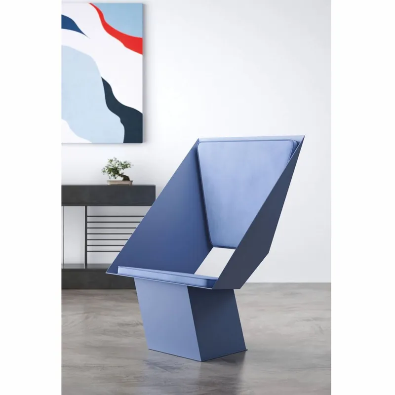 Begrenztes Angebot Casa Padrino fauteuil de salon et hôtel design de luxe en métal bleu - Fabriqué en Italie